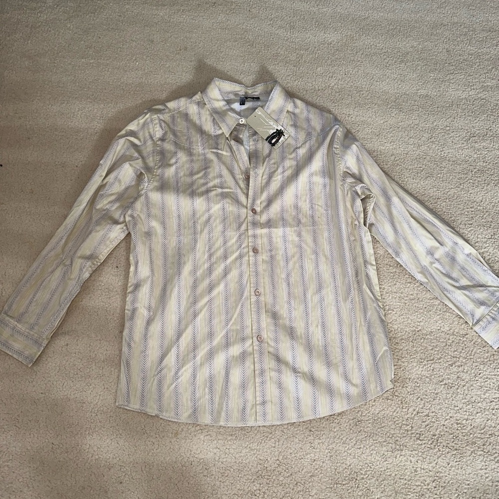 NWT Men’s XL vintage Oakley long sleeve button down